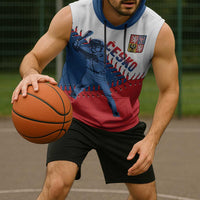 Czech Republic 2026 Baseball Custom Sleeveless Hoodie Come On Cesko Flag Style - Wonder Print Shop