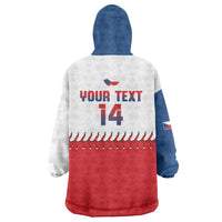 Czech Republic 2026 Baseball Custom Wearable Blanket Hoodie Come On Cesko Flag Style - Wonder Print Shop