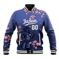 Japan 2026 Baseball Custom Baseball Jacket Come On Samurai Sakura Pattern - Wonder Print Shop