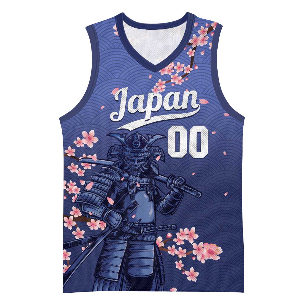 Japan 2026 Baseball Custom Basketball Jersey Come On Samurai Sakura Pattern - Wonder Print Shop