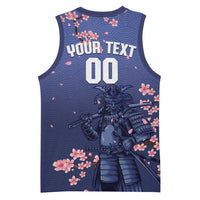 Japan 2026 Baseball Custom Basketball Jersey Come On Samurai Sakura Pattern - Wonder Print Shop