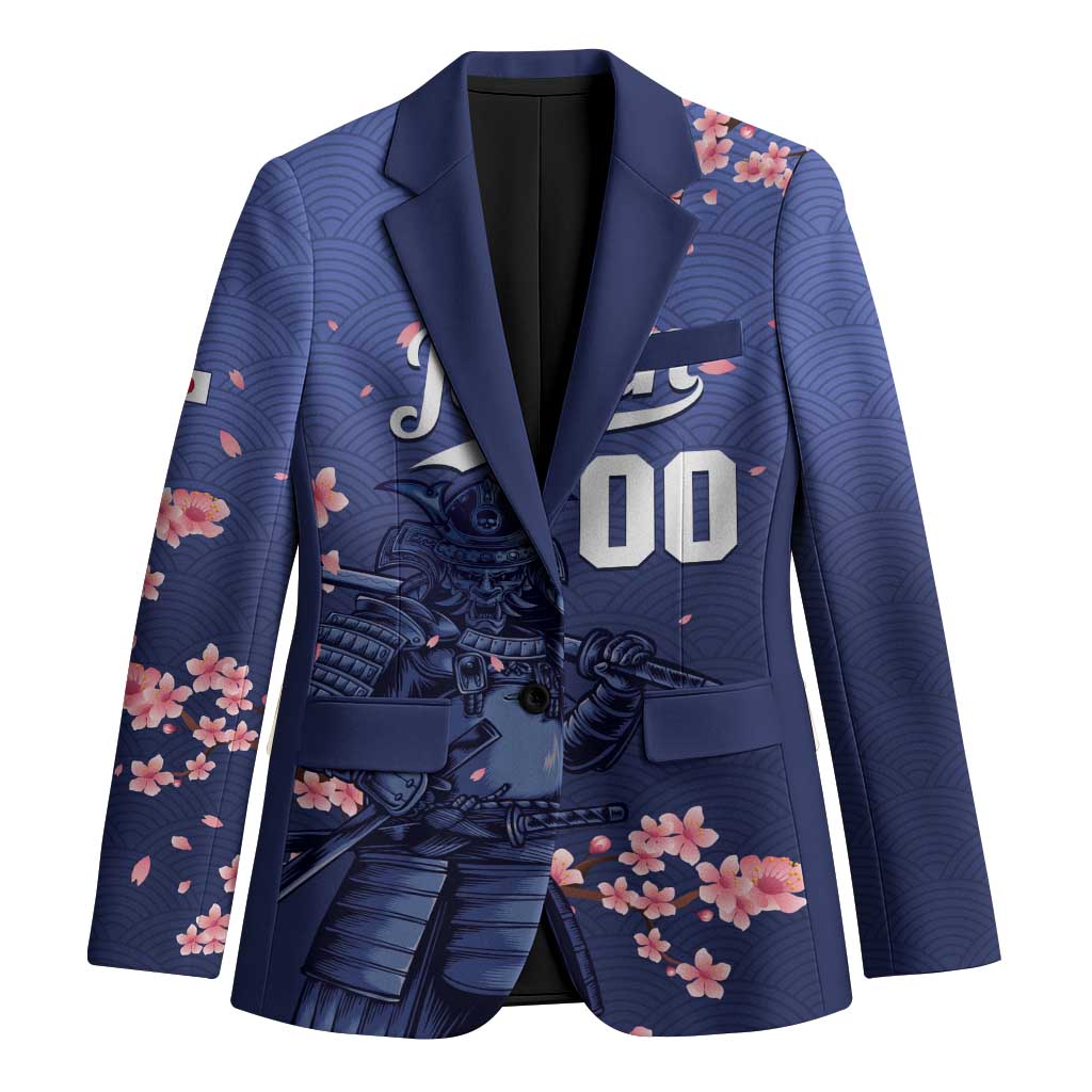 Japan 2026 Baseball Custom Blazer Come On Samurai Sakura Pattern - Wonder Print Shop