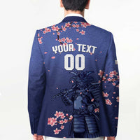 Japan 2026 Baseball Custom Blazer Come On Samurai Sakura Pattern - Wonder Print Shop