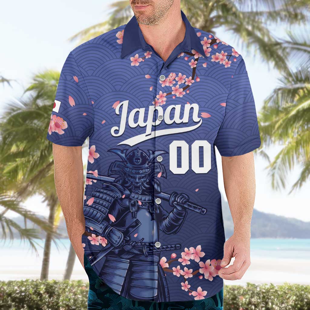 Japan 2026 Baseball Custom Hawaiian Shirt Come On Samurai Sakura Pattern - Wonder Print Shop