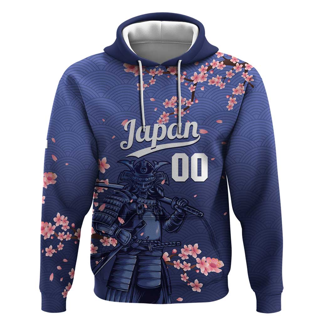 Japan 2026 Baseball Custom Hoodie Come On Samurai Sakura Pattern - Wonder Print Shop