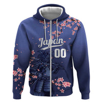 Japan 2026 Baseball Custom Hoodie Come On Samurai Sakura Pattern - Wonder Print Shop
