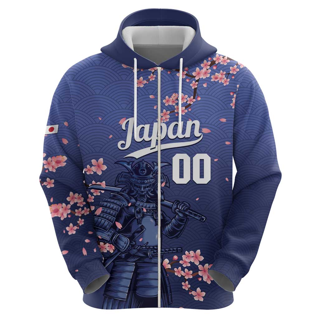 Japan 2026 Baseball Custom Hoodie Come On Samurai Sakura Pattern - Wonder Print Shop