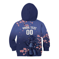 Japan 2026 Baseball Custom Kid Hoodie Come On Samurai Sakura Pattern - Wonder Print Shop