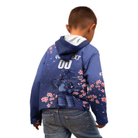 Japan 2026 Baseball Custom Kid Hoodie Come On Samurai Sakura Pattern - Wonder Print Shop
