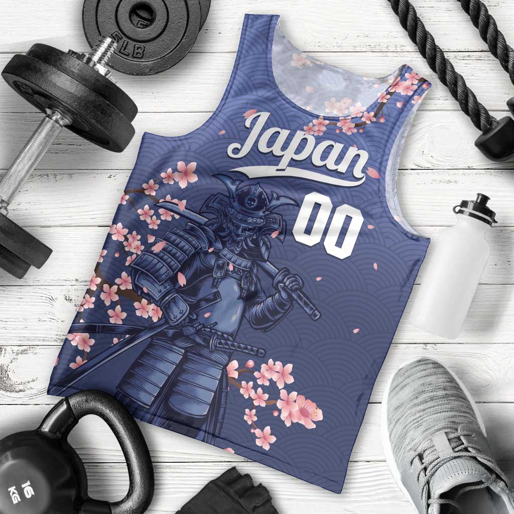 Japan 2026 Baseball Custom Men Tank Top Come On Samurai Sakura Pattern - Wonder Print Shop