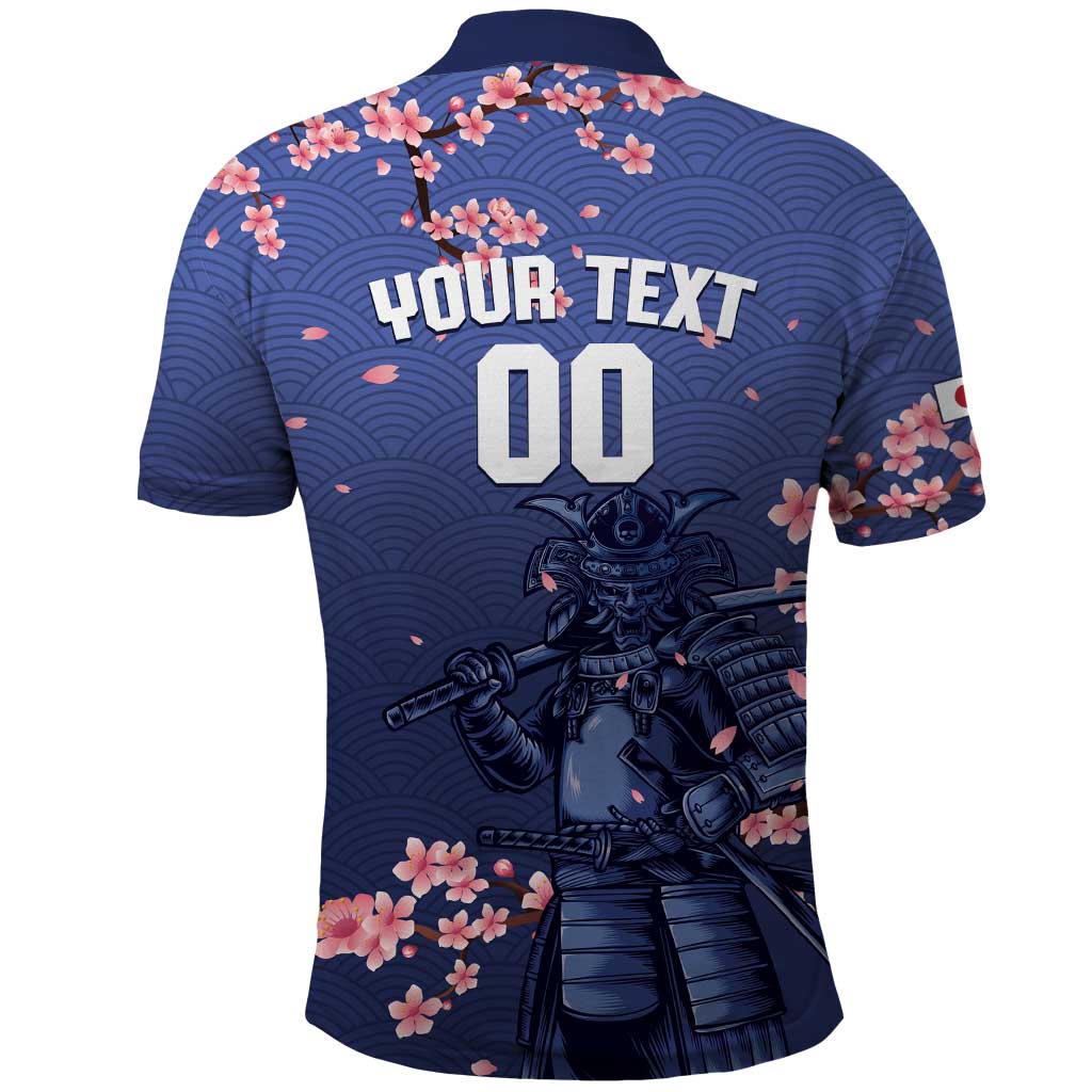 Japan 2026 Baseball Custom Polo Shirt Come On Samurai Sakura Pattern - Wonder Print Shop