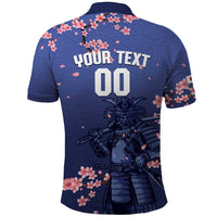 Japan 2026 Baseball Custom Polo Shirt Come On Samurai Sakura Pattern - Wonder Print Shop