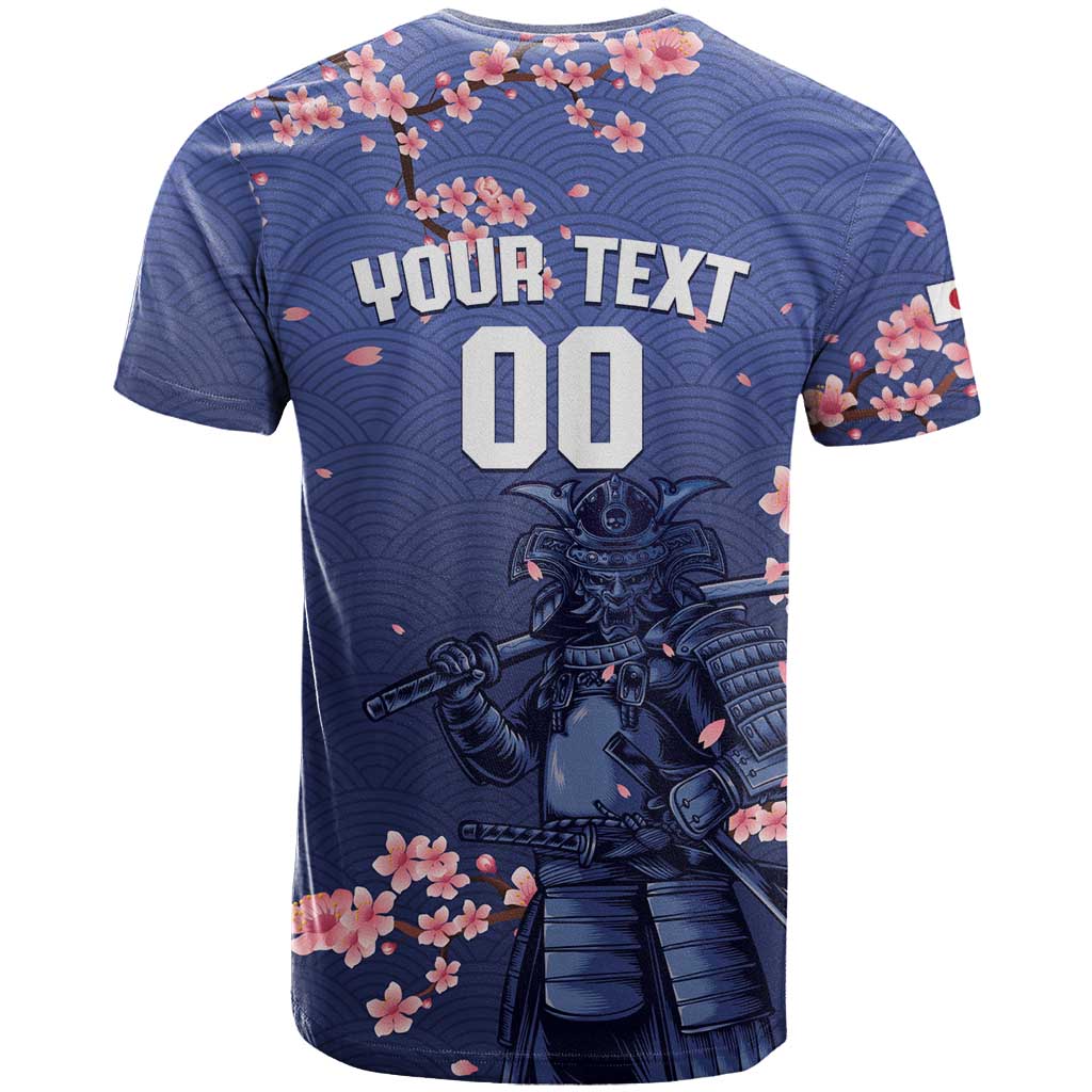 Japan 2026 Baseball Custom T Shirt Come On Samurai Sakura Pattern - Wonder Print Shop