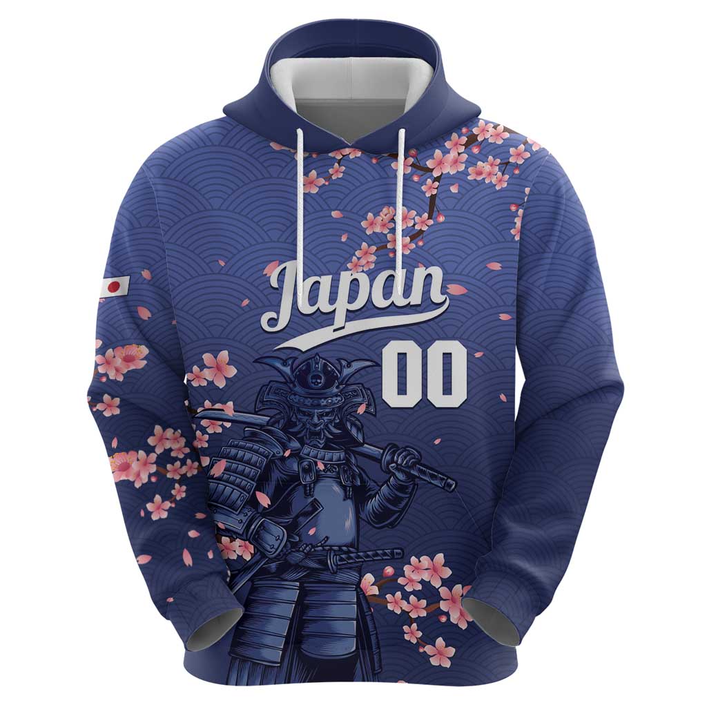 Japan 2026 Baseball Custom Zip Hoodie Come On Samurai Sakura Pattern - Wonder Print Shop