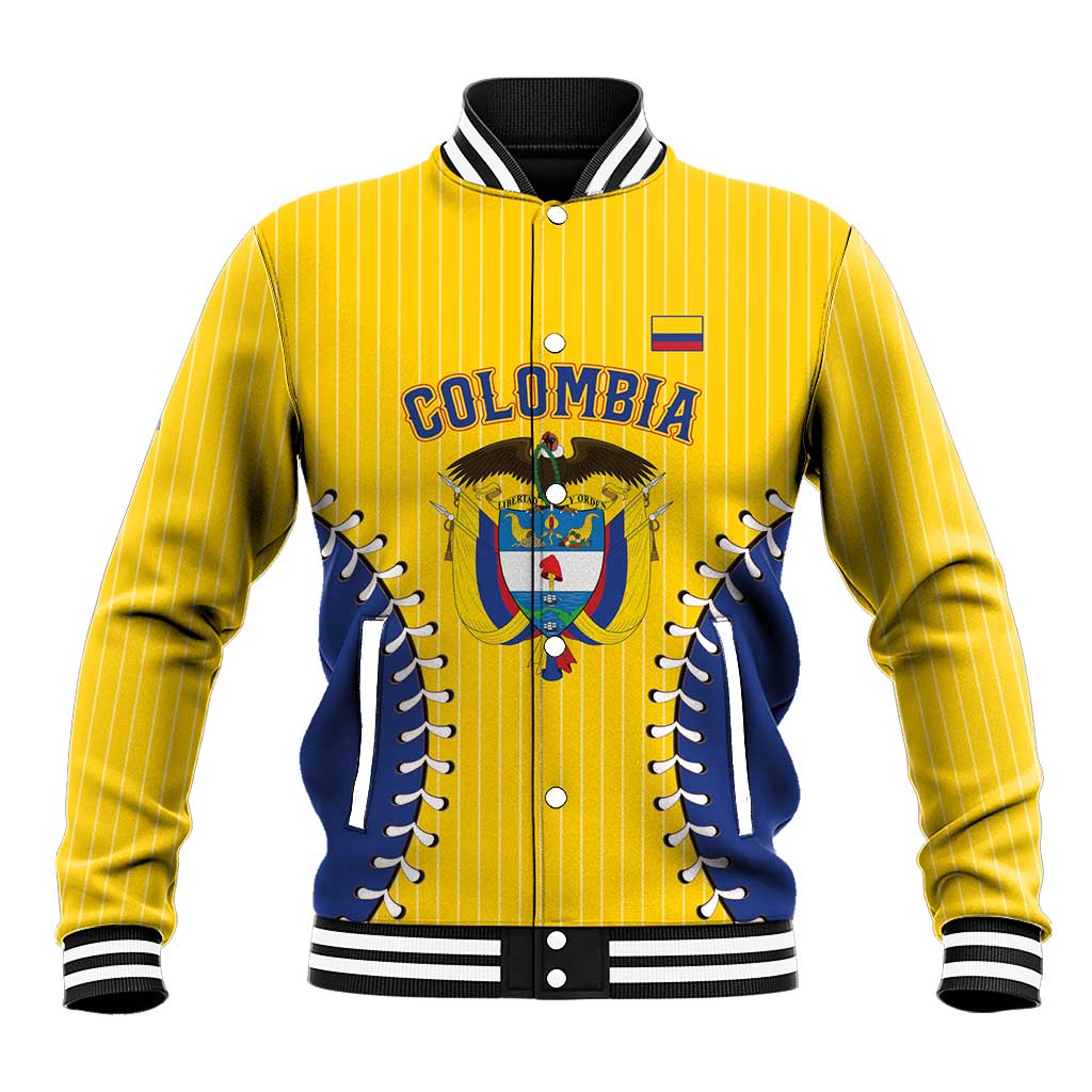Colombia 2026 Baseball Custom Baseball Jacket Go Champions Sporty Style - Wonder Print Shop