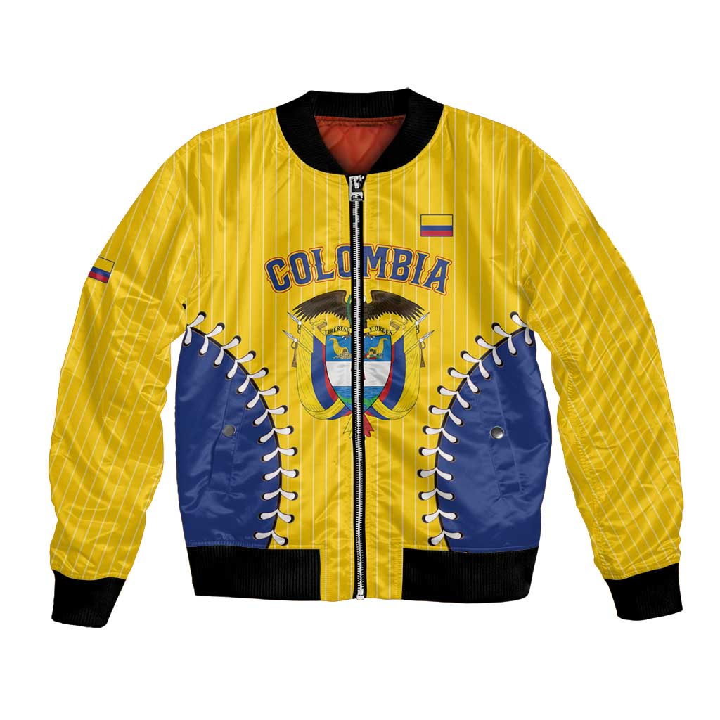 Colombia 2026 Baseball Custom Bomber Jacket Go Champions Sporty Style - Wonder Print Shop