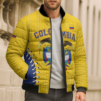 Colombia 2026 Baseball Custom Bomber Puffer Jacket Go Champions Sporty Style - Wonder Print Shop