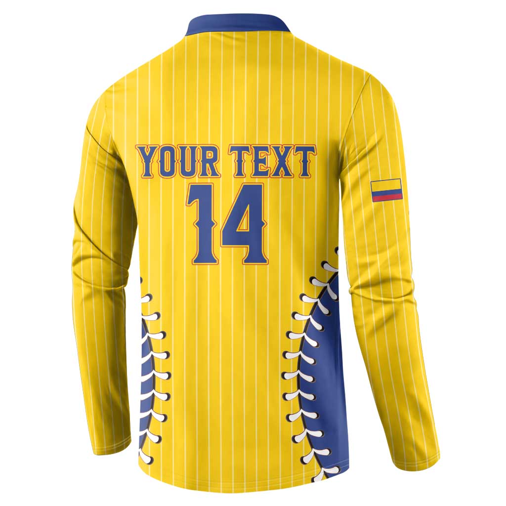 Colombia 2026 Baseball Custom Button Sweatshirt Go Champions Sporty Style - Wonder Print Shop