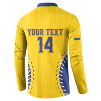 Colombia 2026 Baseball Custom Button Sweatshirt Go Champions Sporty Style - Wonder Print Shop