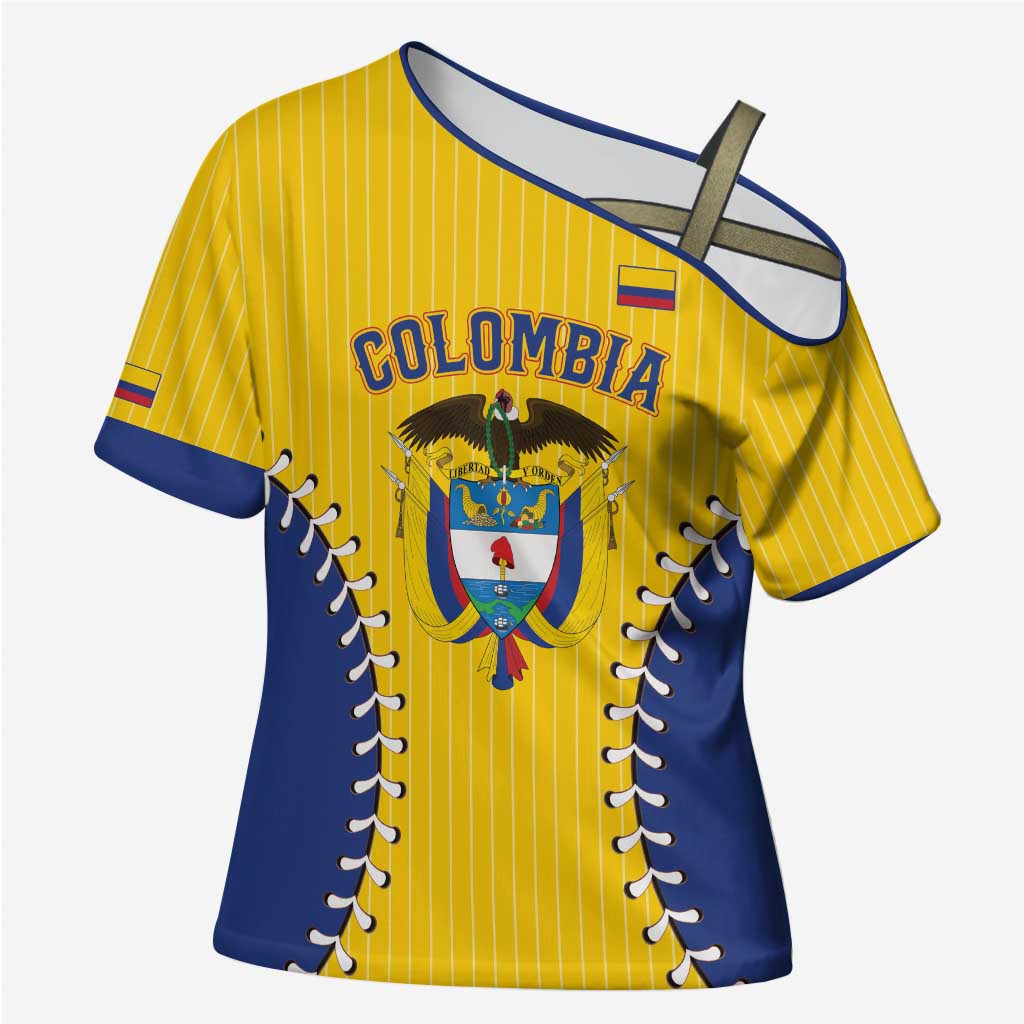 Colombia 2026 Baseball Custom Cross Shoulder Shirt Go Champions Sporty Style - Wonder Print Shop