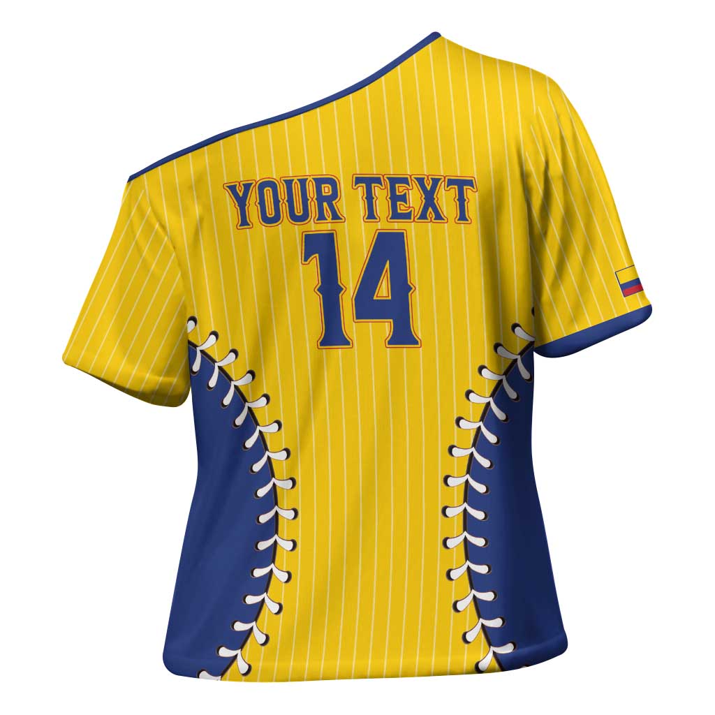 Colombia 2026 Baseball Custom Cross Shoulder Shirt Go Champions Sporty Style - Wonder Print Shop