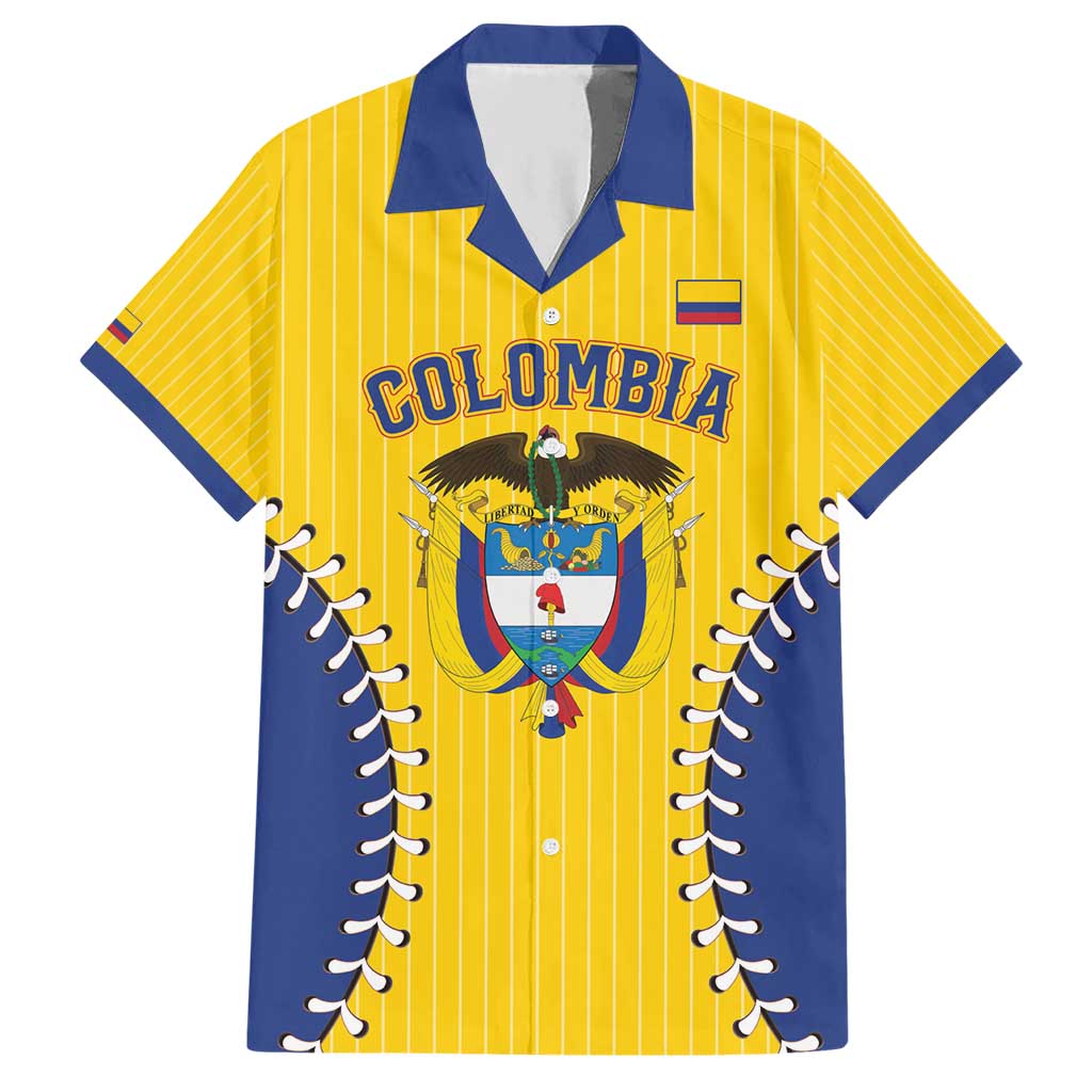 Colombia 2026 Baseball Custom Hawaiian Shirt Go Champions Sporty Style - Wonder Print Shop