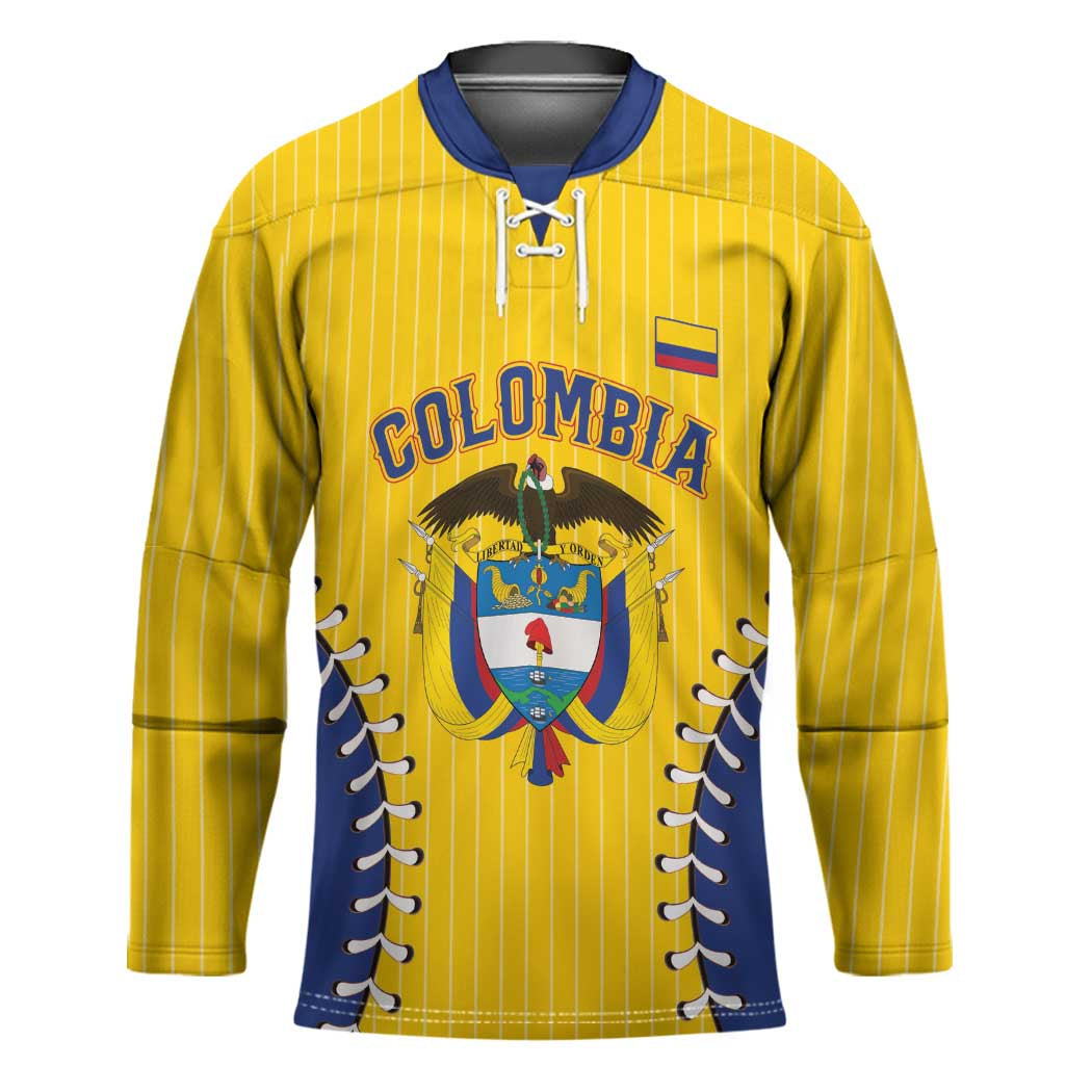 Colombia 2026 Baseball Custom Hockey Jersey Go Champions Sporty Style - Wonder Print Shop
