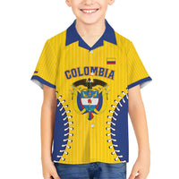 Colombia 2026 Baseball Custom Kid Hawaiian Shirt Go Champions Sporty Style - Wonder Print Shop