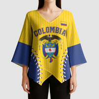 Colombia 2026 Baseball Custom Kimono Sleeve Blouse Go Champions Sporty Style - Wonder Print Shop