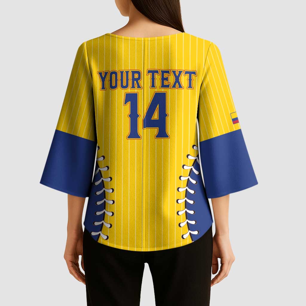 Colombia 2026 Baseball Custom Kimono Sleeve Blouse Go Champions Sporty Style - Wonder Print Shop