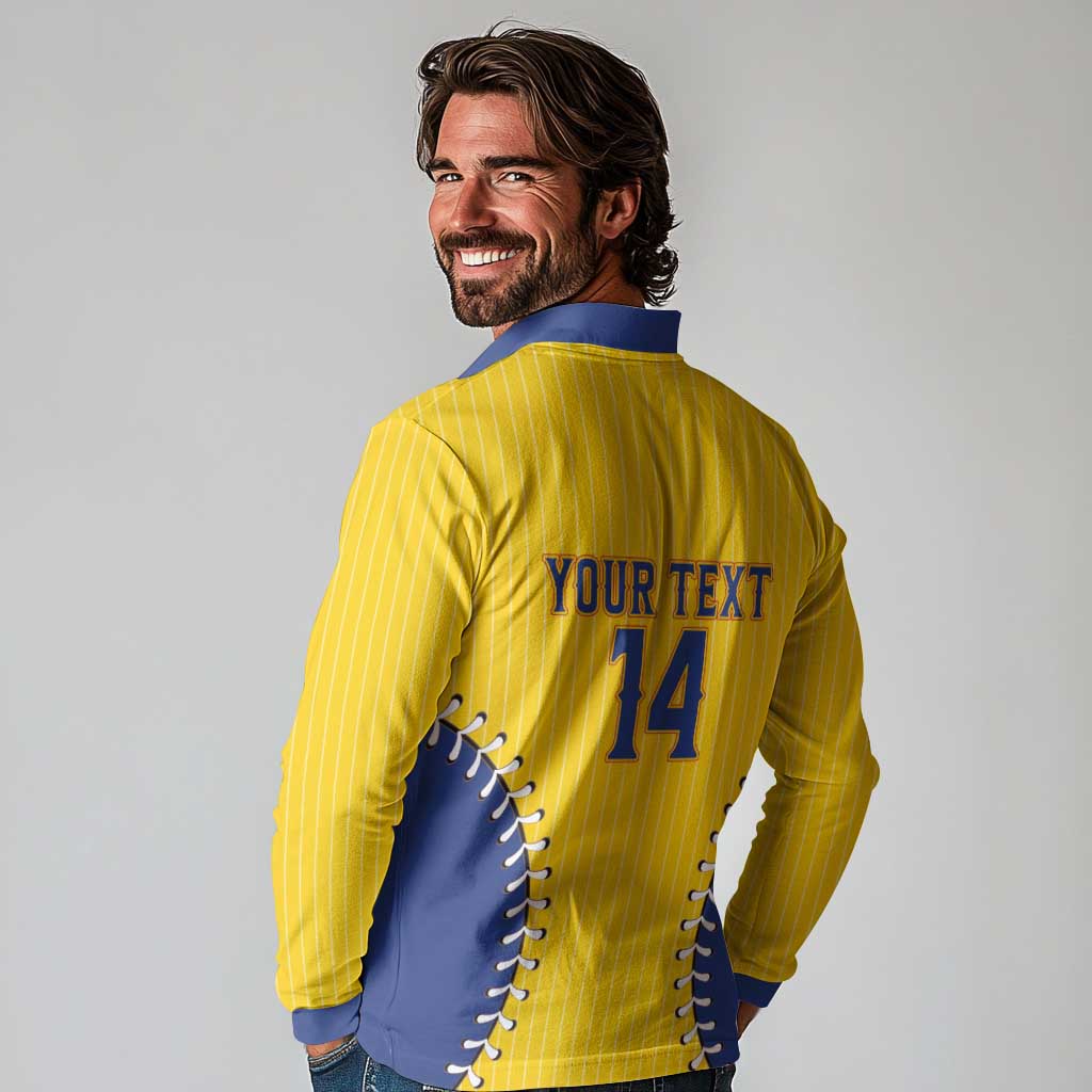 Colombia 2026 Baseball Custom Long Sleeve Polo Shirt Go Champions Sporty Style - Wonder Print Shop