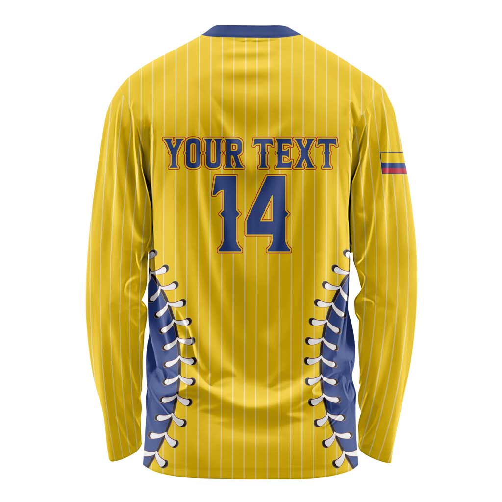 Colombia 2026 Baseball Custom Long Sleeve Shirt Go Champions Sporty Style - Wonder Print Shop