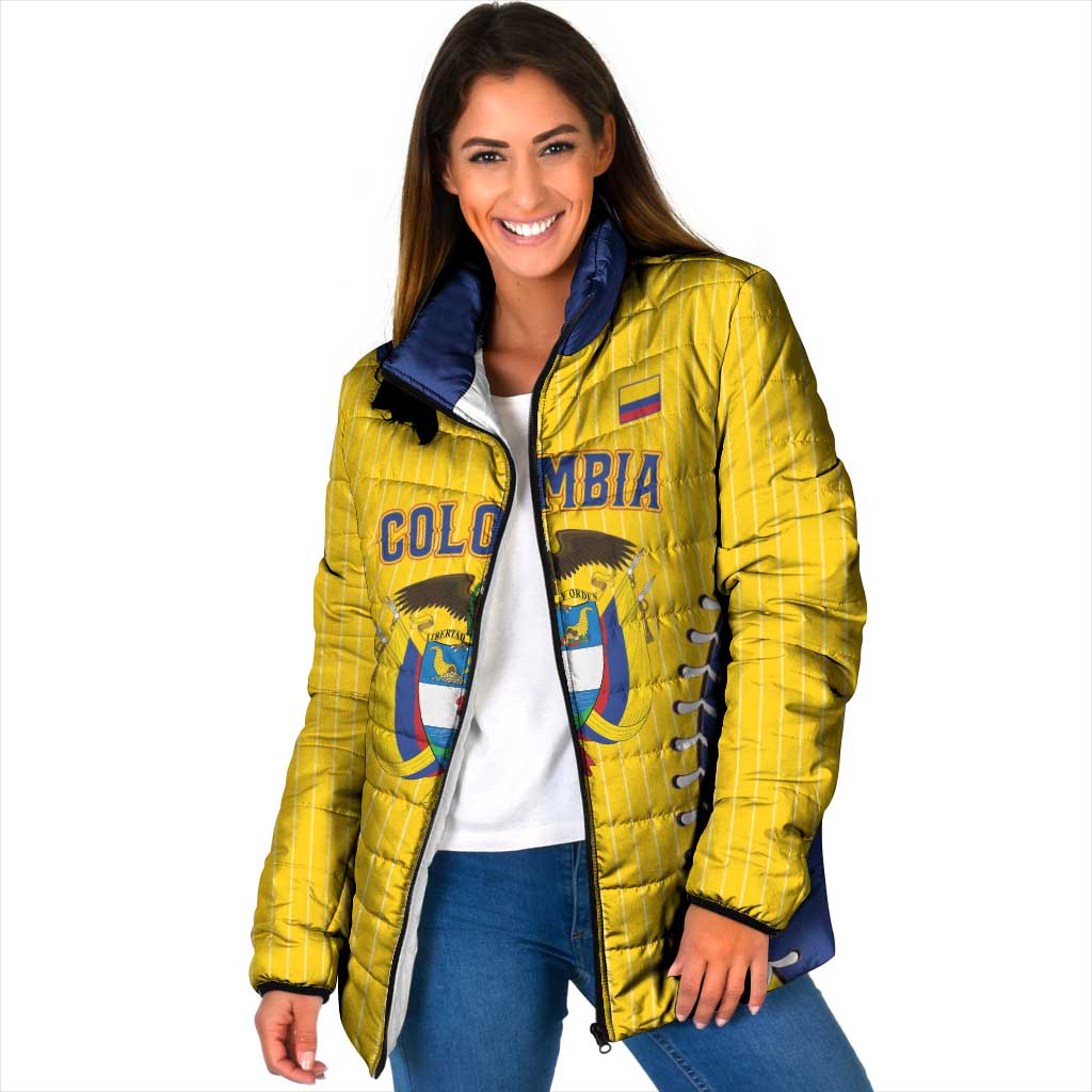 Colombia 2026 Baseball Custom Padded Jacket Go Champions Sporty Style - Wonder Print Shop