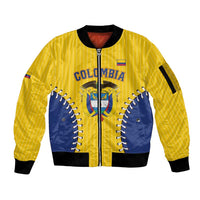 Colombia 2026 Baseball Custom Sleeve Zip Bomber Jacket Go Champions Sporty Style - Wonder Print Shop