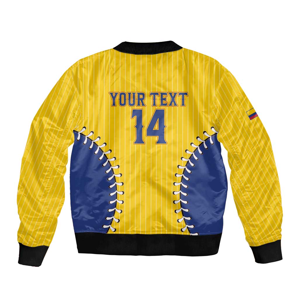 Colombia 2026 Baseball Custom Sleeve Zip Bomber Jacket Go Champions Sporty Style - Wonder Print Shop
