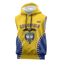 Colombia 2026 Baseball Custom Sleeveless Hoodie Go Champions Sporty Style - Wonder Print Shop