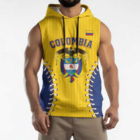 Colombia 2026 Baseball Custom Sleeveless Hoodie Go Champions Sporty Style - Wonder Print Shop