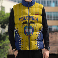 Colombia 2026 Baseball Custom Sleeveless Puffer Jacket Go Champions Sporty Style - Wonder Print Shop
