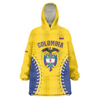 Colombia 2026 Baseball Custom Wearable Blanket Hoodie Go Champions Sporty Style - Wonder Print Shop
