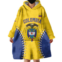 Colombia 2026 Baseball Custom Wearable Blanket Hoodie Go Champions Sporty Style - Wonder Print Shop