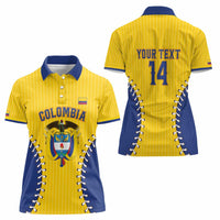 Colombia 2026 Baseball Custom Women Polo Shirt Go Champions Sporty Style - Wonder Print Shop
