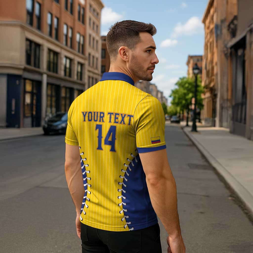 Colombia 2026 Baseball Custom Zipper Polo Shirt Go Champions Sporty Style - Wonder Print Shop