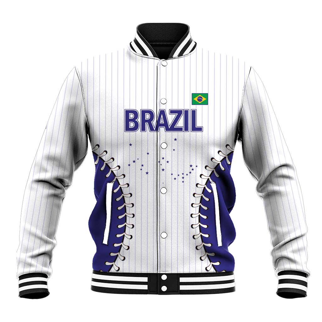 Brazil 2026 Baseball Custom Baseball Jacket Go Champions Sporty Style - Wonder Print Shop
