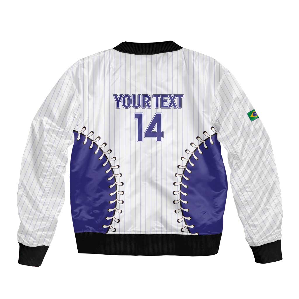 Brazil 2026 Baseball Custom Bomber Jacket Go Champions Sporty Style - Wonder Print Shop