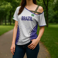 Brazil 2026 Baseball Custom Cross Shoulder Shirt Go Champions Sporty Style - Wonder Print Shop