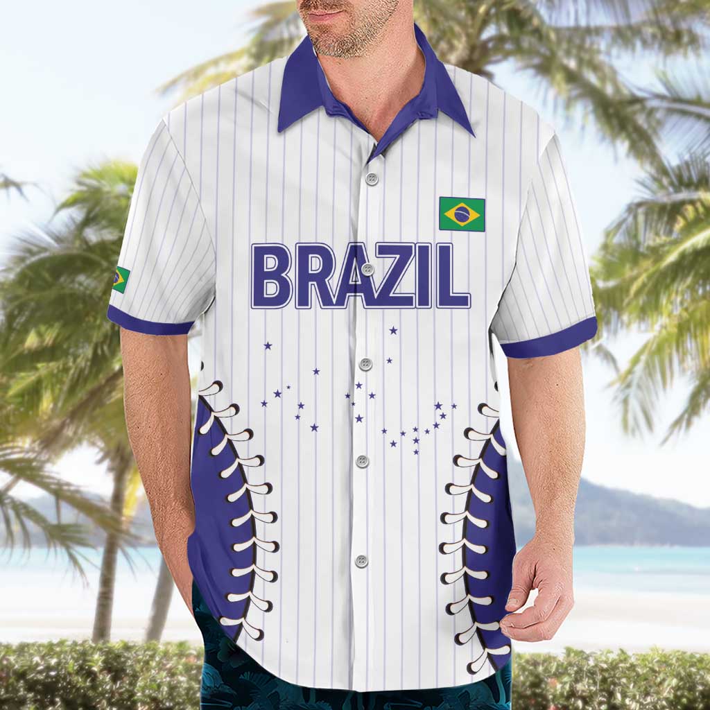 Brazil 2026 Baseball Custom Hawaiian Shirt Go Champions Sporty Style - Wonder Print Shop