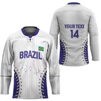 Brazil 2026 Baseball Custom Hockey Jersey Go Champions Sporty Style - Wonder Print Shop
