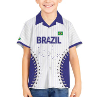 Brazil 2026 Baseball Custom Kid Hawaiian Shirt Go Champions Sporty Style - Wonder Print Shop