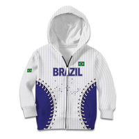 Brazil 2026 Baseball Custom Kid Hoodie Go Champions Sporty Style - Wonder Print Shop