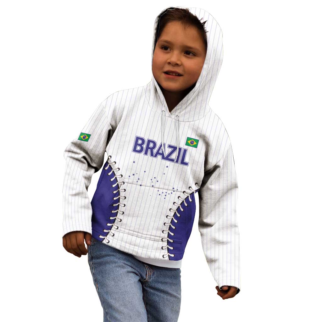 Brazil 2026 Baseball Custom Kid Hoodie Go Champions Sporty Style - Wonder Print Shop
